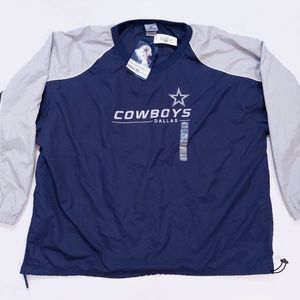 Dallas Cowboys Authentic Apparel Windbreaker Pullover Jacket.Mens Size 2XL.